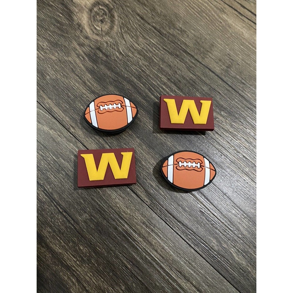 Washington Football Team Charm For Crocs Shoe Charms - 4 Pieces